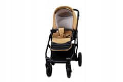 Babylux AIR Sand Pearl | 3v1 Kombinirani Voziček kompleti | Otroški voziček + Carrycot + Avtosedežem