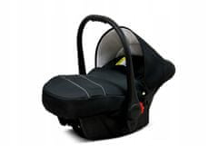 Babylux TraiLux DUO ONYX | 3v1 Kombinirani Voziček kompleti | Otroški voziček + Carrycot + Avtosedežem