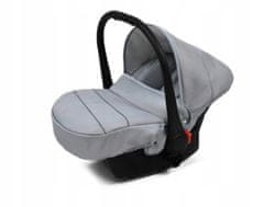 Babylux BabyLux Duo SILVER | 4v1 Kombinirani Voziček kompleti | Otroški voziček + Carrycot + Avtosedežem + ISOFIX