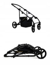 Babylux BabyLux Duo SILVER | 4v1 Kombinirani Voziček kompleti | Otroški voziček + Carrycot + Avtosedežem + ISOFIX