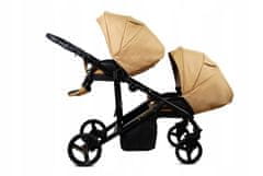Babylux TraiLux DUO SAND PEARL | 3v1 Kombinirani Voziček kompleti | Otroški voziček + Carrycot + Avtosedežem