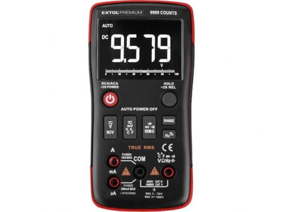 Extol Premium Digitalni multimeter, obratno prikazovalniku, Prav RMS, avtomatsko izbira razponi