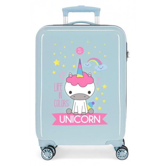 Jada Toys Luksuzni potovalni kovček ABS UNICORN Green, 55x38x20cm, 34L, 4741466 (majhen)