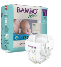 Bambo Nature pleničke, 2 - 4 kg (velikost 1), 132/1