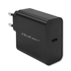 Qoltec qoltec super hitri polnilnik | 1xusb-c | 65w | 5-20v | 3-3,25a | črna