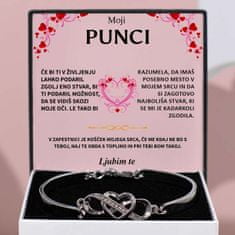 Lovilion Moji punci - Zapestnica "Vedno v tvojem srcu“ - JULIET_HEARTBRACELET