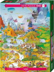 Heye Puzzle Cartoon Classics: Idila ob jezeru 1000 kosov