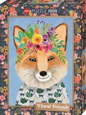 Heye Puzzle Floral Friends: Friendly fox 1000 kosov