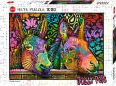 Heye Puzzle Jolly Pets: Donkey love 1000 kosov