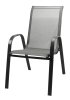 Vrtni stol 67x55x91cm jeklo/tekstilen BLACK