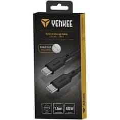 Yenkee Kabel USB Yenkee YCU C115 BK SILIC USB C-C / 1,5 m