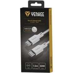 Yenkee Kabel USB Yenkee YCU C115 WH SILIC USB C-C / 1,5 m