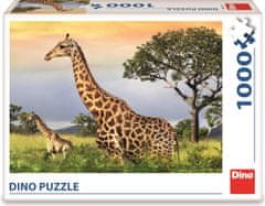 Dino Žirafja družina Puzzle 1000 kosov