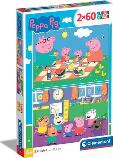 Clementoni Peppa Pig Puzzle 2x60 kosov