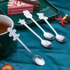 HOME & MARKER® Božične žlice, Dekorativne žlice, Božična dekoracija (4 kosi) | XMASSPOON