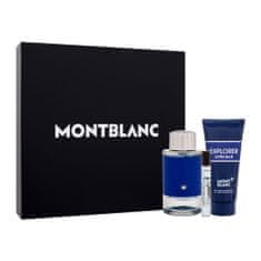 Mont Blanc Explorer Ultra Blue Set parfumska voda 100 ml + parfumska voda 7,5 ml + gel za prhanje 100 ml za moške