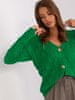 Ženski pulover na gumbe Ettatte zelena Universal