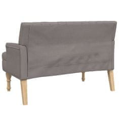 Vidaxl Klop z blazinami taupe 113x64,5x75,5 cm blago