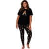 Ženska pižama CARCOOLER 15305646 Black GINGERBREAD MAN (Velikost 3XL/4XL)