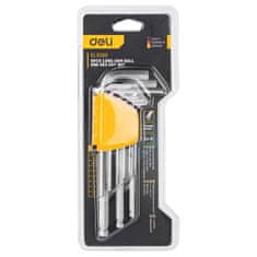 slomart Deli tools komplet ključev z dolgim nastavkom edl3088, 1,5-10 mm (srebrni)