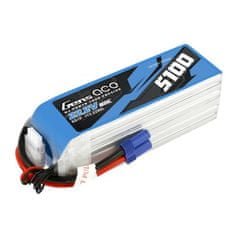 NEW Baterija GensAce 5100mAh 22,2V 80C 6S1P EC5