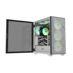 NEW Komplet računalniških ventilatorjev ARGB Darkflash C6 3v1 120x120 (bela)