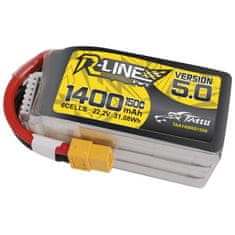 Tattu Baterija Tattu R-Line 5.0 1400mAh 22,2V 150C 6S1P XT60