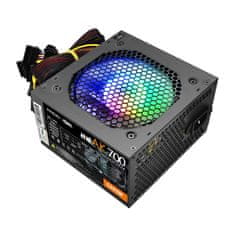 Miramarket Računalniški napajalnik Aigo AK700 RGB (črn)