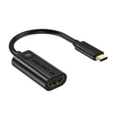 slomart choetech hub-h04 4k usb-c na hdmi adapter (črn)