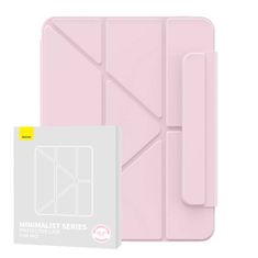 slomart baseus minimalistični magnetni etui za pad 10.2″ (2019/2020/2021) (baby pink)