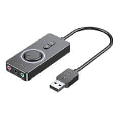 Vention External USB 2.0 audio card Vention CDRBF 1m (black)