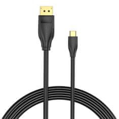 slomart kabel usb-c do displayport 8k hd 1.5m vention cgybg (črn)