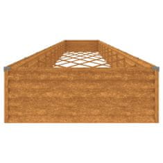 Vidaxl Vrtna visoka greda 960x100x36 cm corten jeklo