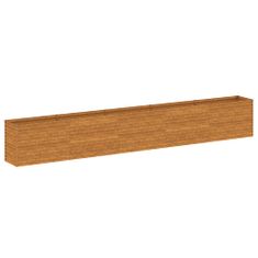 Vidaxl Vrtna visoka greda 482x50x69 cm corten jeklo