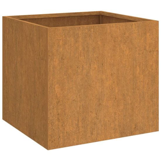 Vidaxl Cvetlično korito 42x40x39 cm corten jeklo