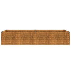 Vidaxl Vrtna visoka greda 194x50x36 cm corten jeklo