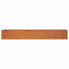 Vidaxl Vrtna visoka greda rusty 320x80x45 cm corten jeklo