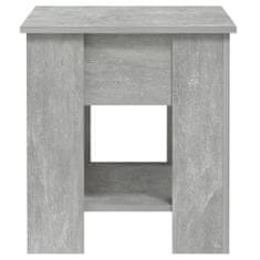 Vidaxl Klubska mizica betonsko siva 101x49x52 cm inženirski les