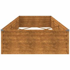 Vidaxl Vrtna visoka greda 291x100x36 cm corten jeklo