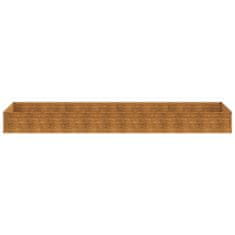 Vidaxl Vrtna visoka greda 387x100x36 cm corten jeklo