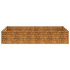 Vidaxl Vrtna visoka greda 195x100x36 cm corten jeklo