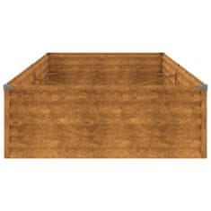 Vidaxl Vrtna visoka greda 195x100x36 cm corten jeklo