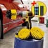 Komplet krtač za čiščenje avtomobila na vrtalni pogon DRILLBRUSH + čistilec žarometov POLISHY I DRILLPOLI 