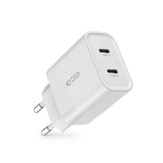 Tech-protect C20W polnilnik 2x USB-C 20W PD, bela