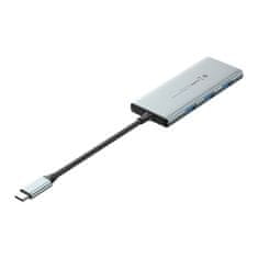 Vention USB-C do HDMI, 3x USB 3.0, SD, TF, PD vozlišče Vention TOPHB 0,15 m siva