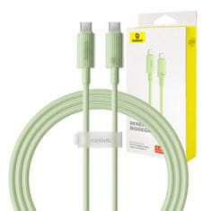 BASEUS baseus kabel za hitro polnjenje USB-C z USB-C habitat series 100W, 1m (zelen)