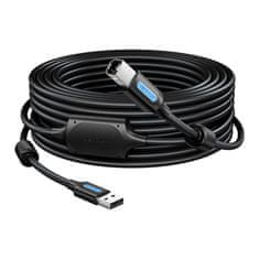 Vention kabel usb 2.0 a moški do usb-b moški s feritnim jedrom vention coqbl 10m črn pvc