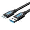 kabel usb 3.0 a do micro-b vention copbg 1,5m czarny pvc