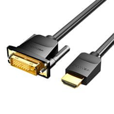 Vention Kabel HDMI do DVI (24+1) Vention ABFBJ 5m, 4K 60Hz/ 1080P 60Hz (Czarny)