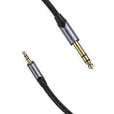 Vention Avdio kabel 3,5 mm TRS na 6,35 mm BAUHF 1 m sive barve